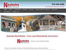 Tablet Screenshot of nashobarealestate.com